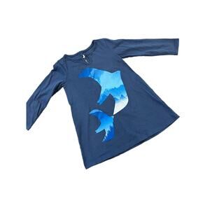 Tea Collection Blue Birds Tunic Dress